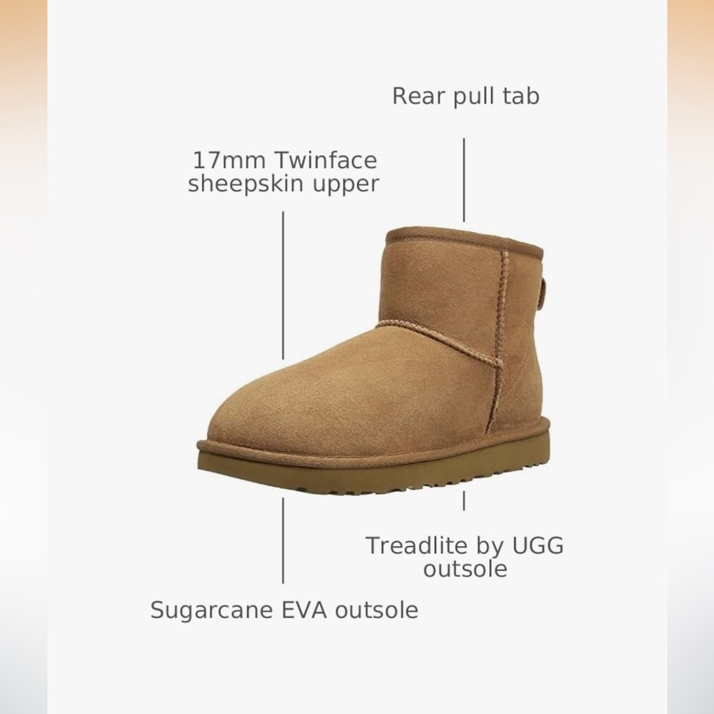UGG Women’s Classic Mini II Boot in Chestnut - Picture 12 of 12
